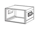 SCHROFF Comptec inklapbare handgreep, RAL 7016, gegoten