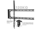 VALUE TV muurbeugel, 35 mm voor afstand tot de muur, vast, <304,8cm/120", <120kg