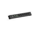 BACHMANN CONNECTUS 6xCEE7/3, 1xSPD-Plus 1xSchalter 2,0m CEE7/7 Schwarz