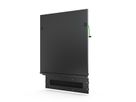 SCHROFF Novastar achterwand met kabelgoot, RAL 7021, 16 HE 553W