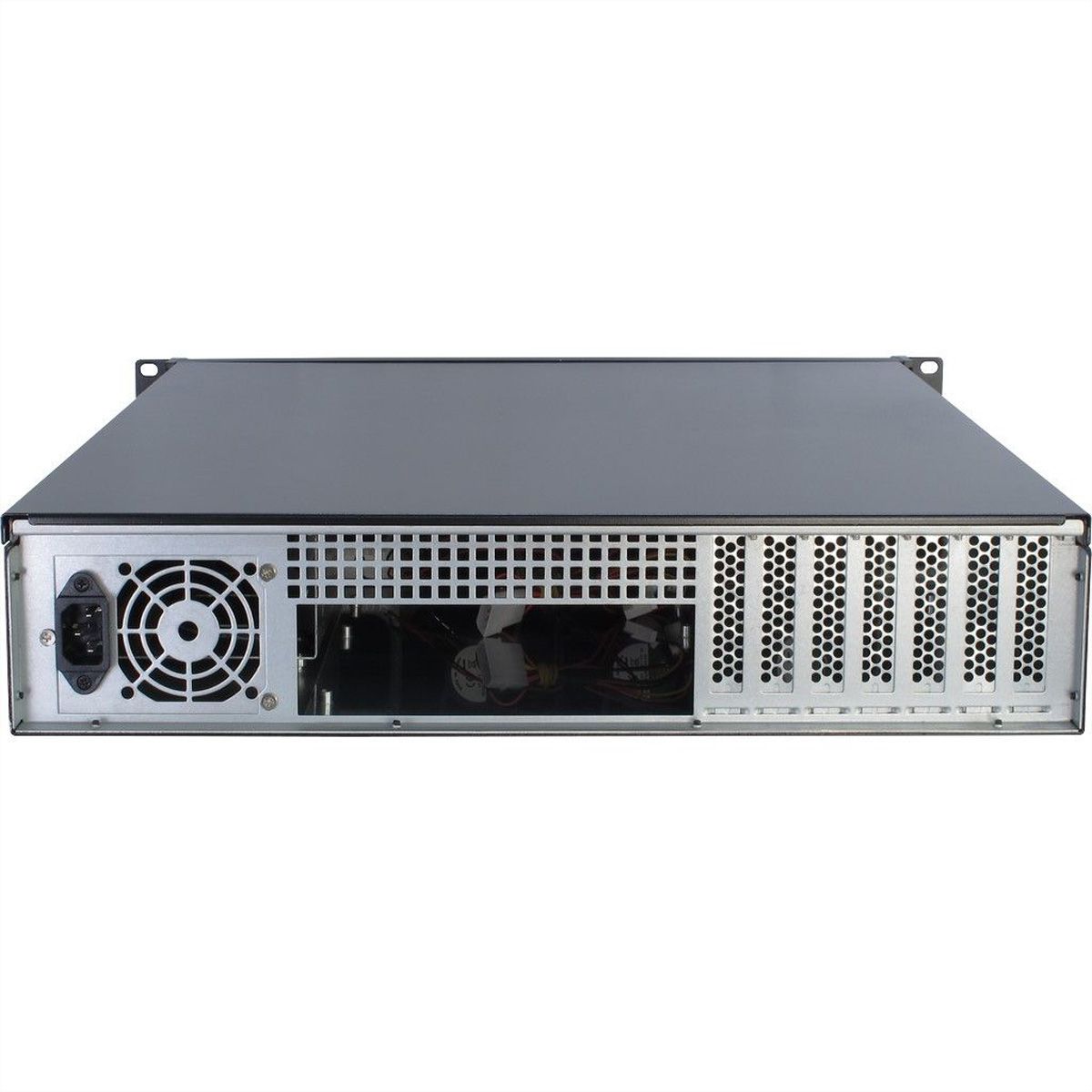 19" serverbehuizing, 2HE, lang, IPC 2U 2098-SL, zwart