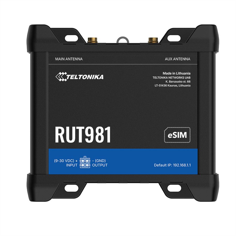 TELTONIKA RUT981 CAT4 LTE Router Dual SIM & eSIM