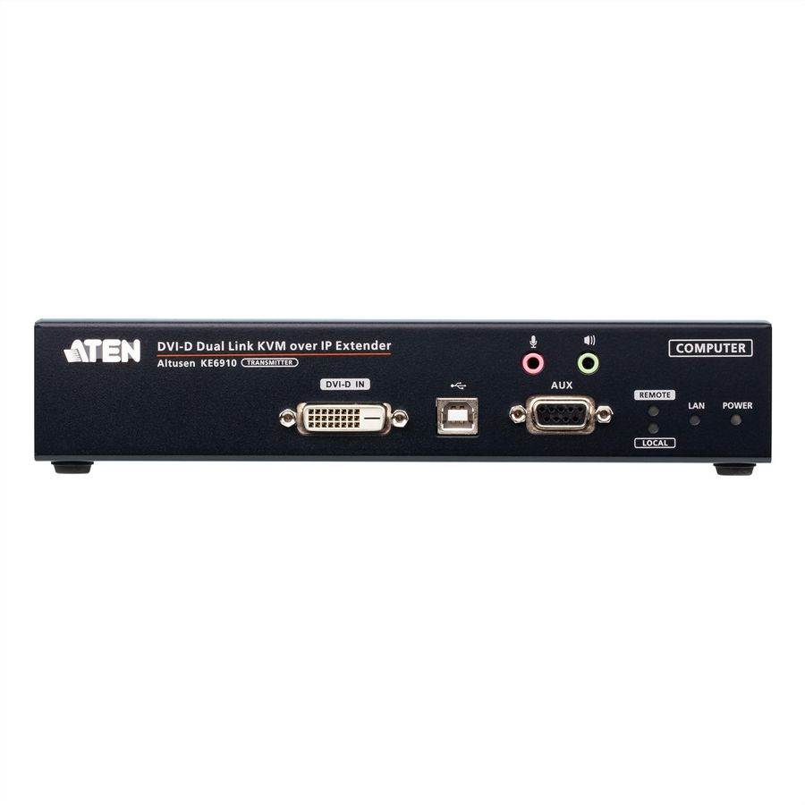 ATEN KE6910T DVI-D Dual Link KVM Over IP Extender Zender