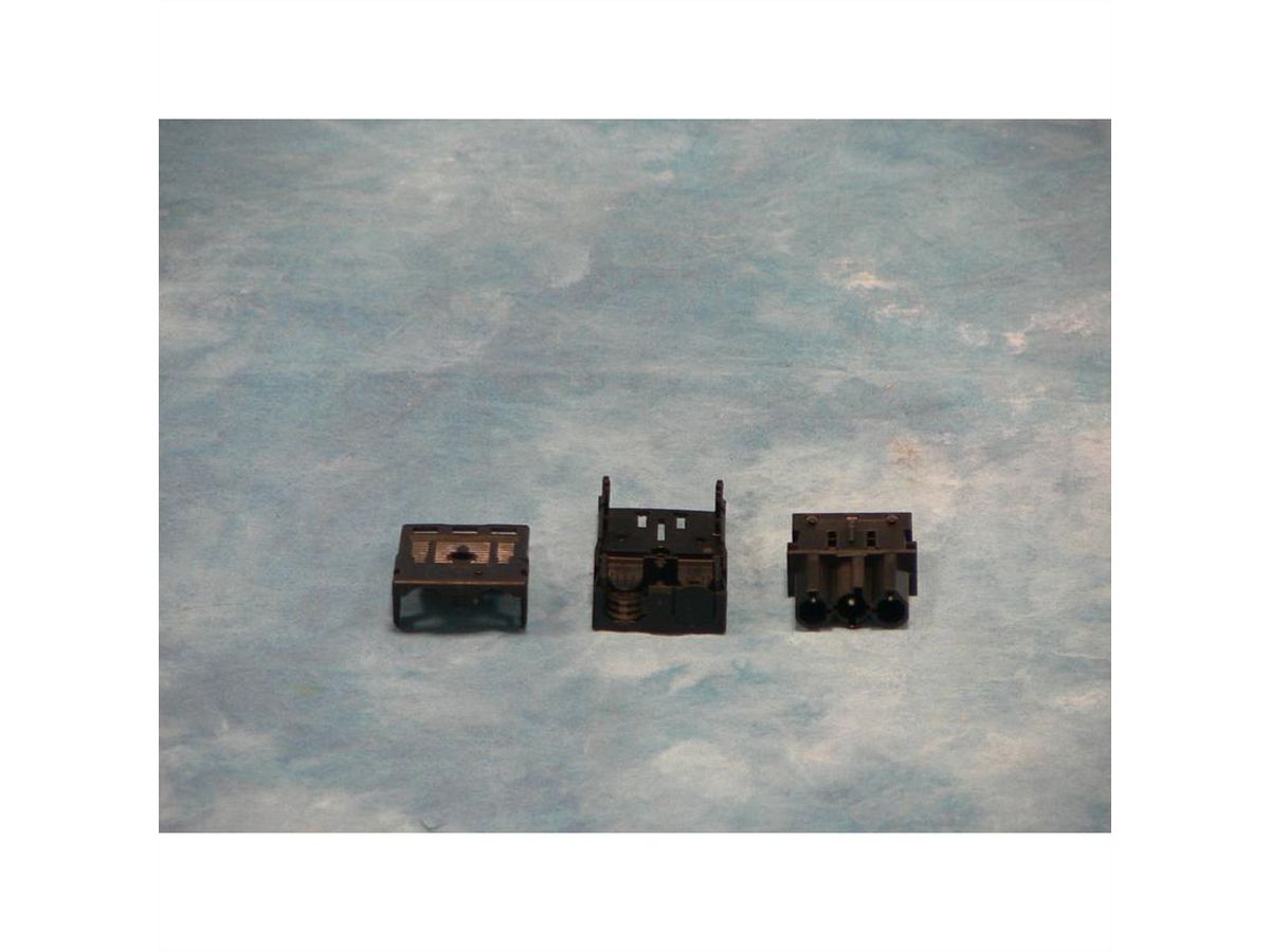 SCHROFF Wieland plug - BLACK 3-pole plug