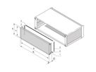 SCHROFF PropacPRO EMC achterwand, volle breedte, 2 HE, 63 PK