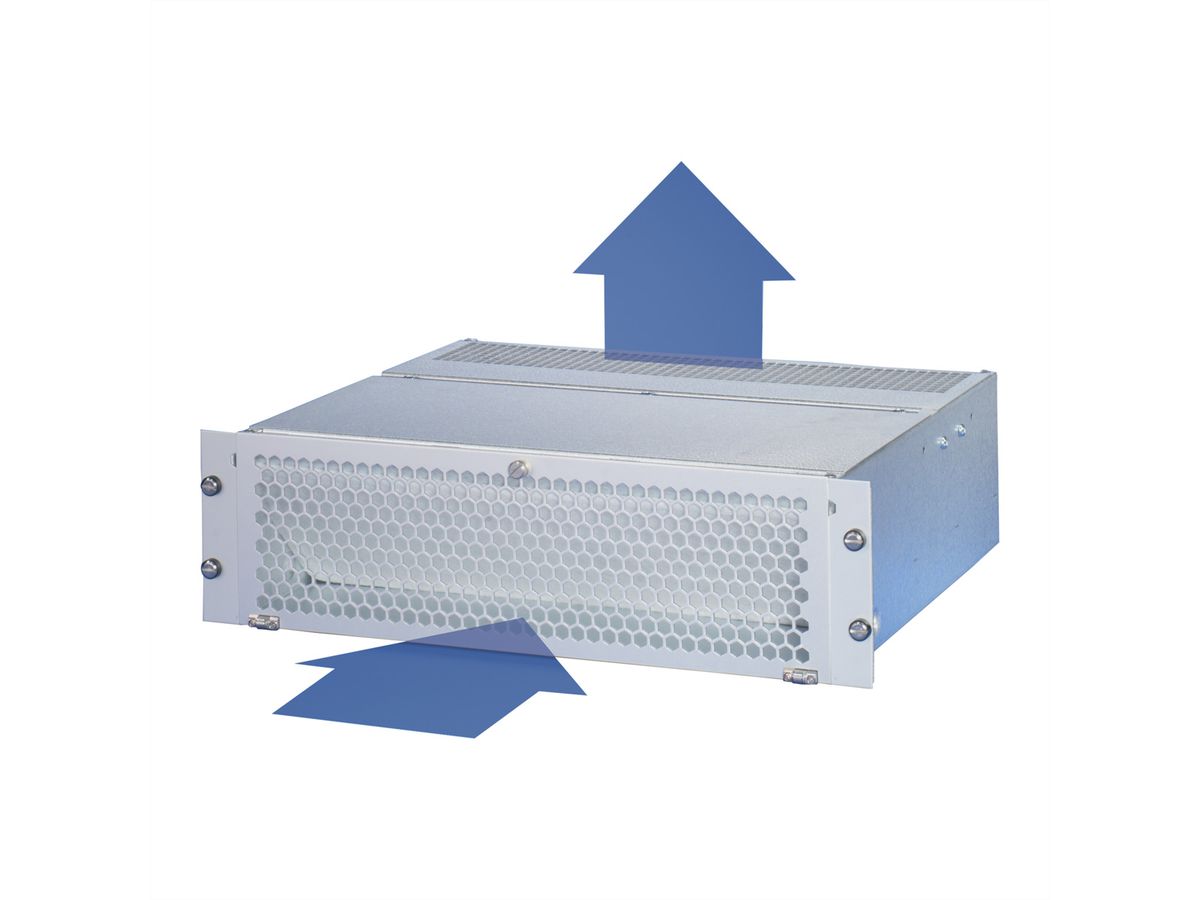 SCHROFF 19" Duwventilator, 3 U, Axiaal, 115 VAC