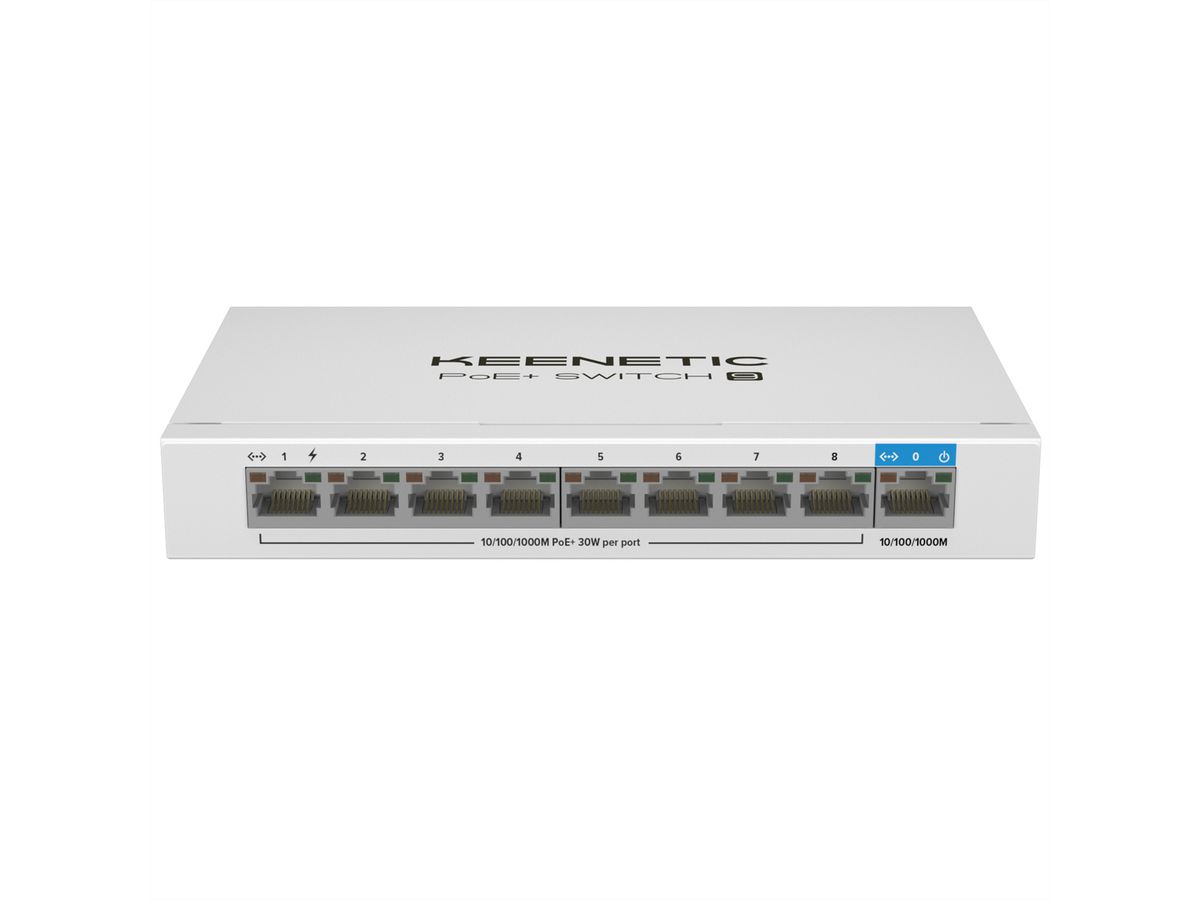 Keenetic POE+ Switch 9 KN-4710-01-EU PoE+ Switch 8 Port + 1 Uplink