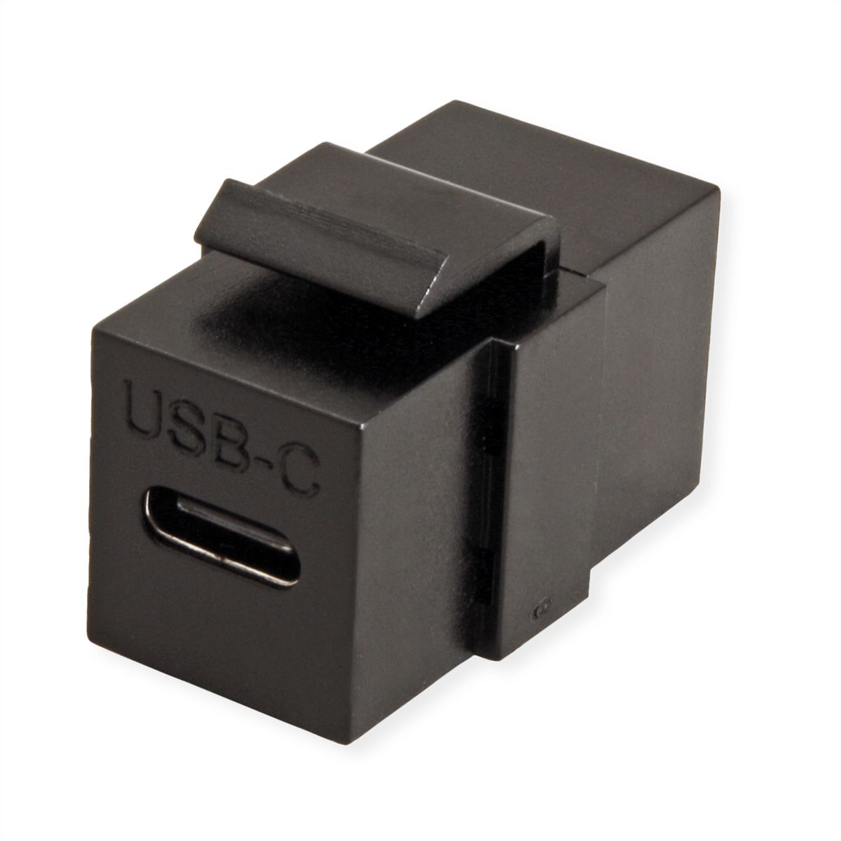 VALUE USB Type C Keystone module, zwart