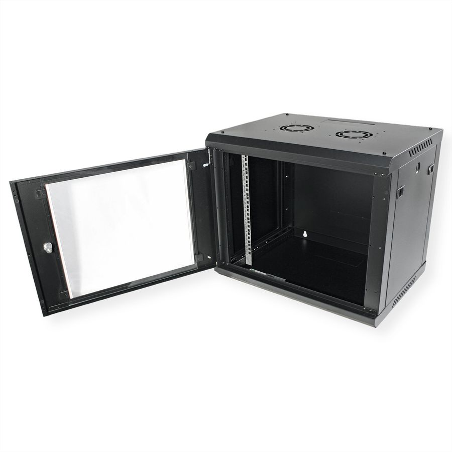 ROLINE 19-inch wandbehuizing Basic Plus 9U , 600x450 BxD zwart
