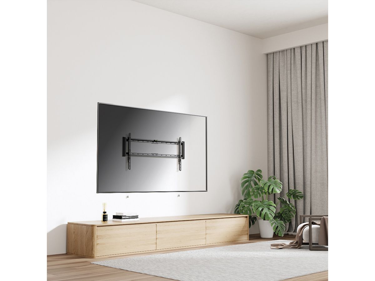 VALUE TV muurbeugel, 27 mm afstand tot de muur , vast, <228,6cm/90", <75kg