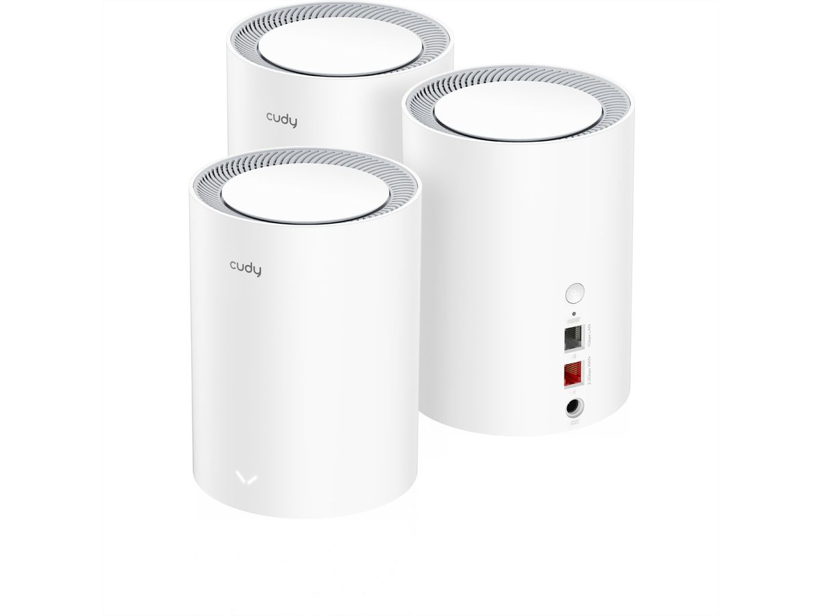CUDY M3000 AX3000 Wi-Fi 6 Mesh  2.5G 3er-Pack