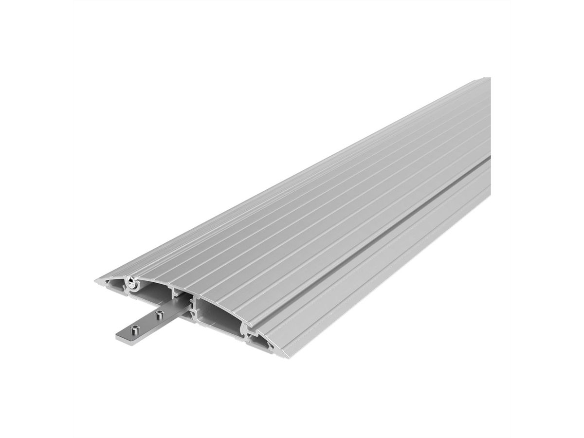 DATAFLEX Addit cable protector, straight 412, silver, 90 cm