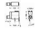 SCHROFF Single LED Test Socket, Ø 2 mm, Short Type, Mounting Plane 1