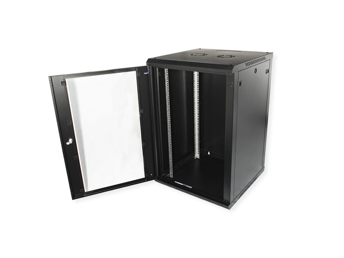 ROLINE 19" Wall Cabinet Basic Plus 18U, 600x600 BxT black