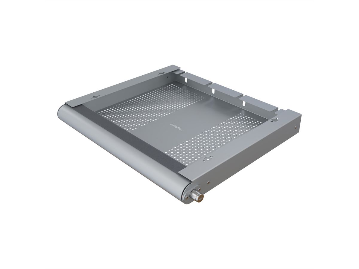 DATAFLEX Addit laptop security drawer, 622, for laptops, tablets, or smartphones, silver