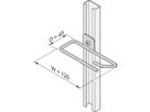 SCHROFF Cable Eye for C-Rail, Steel, 120 x 45 mm