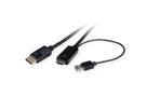 ROLINE Cable, UHDTV - DisplayPort, M/M, black, 2 m