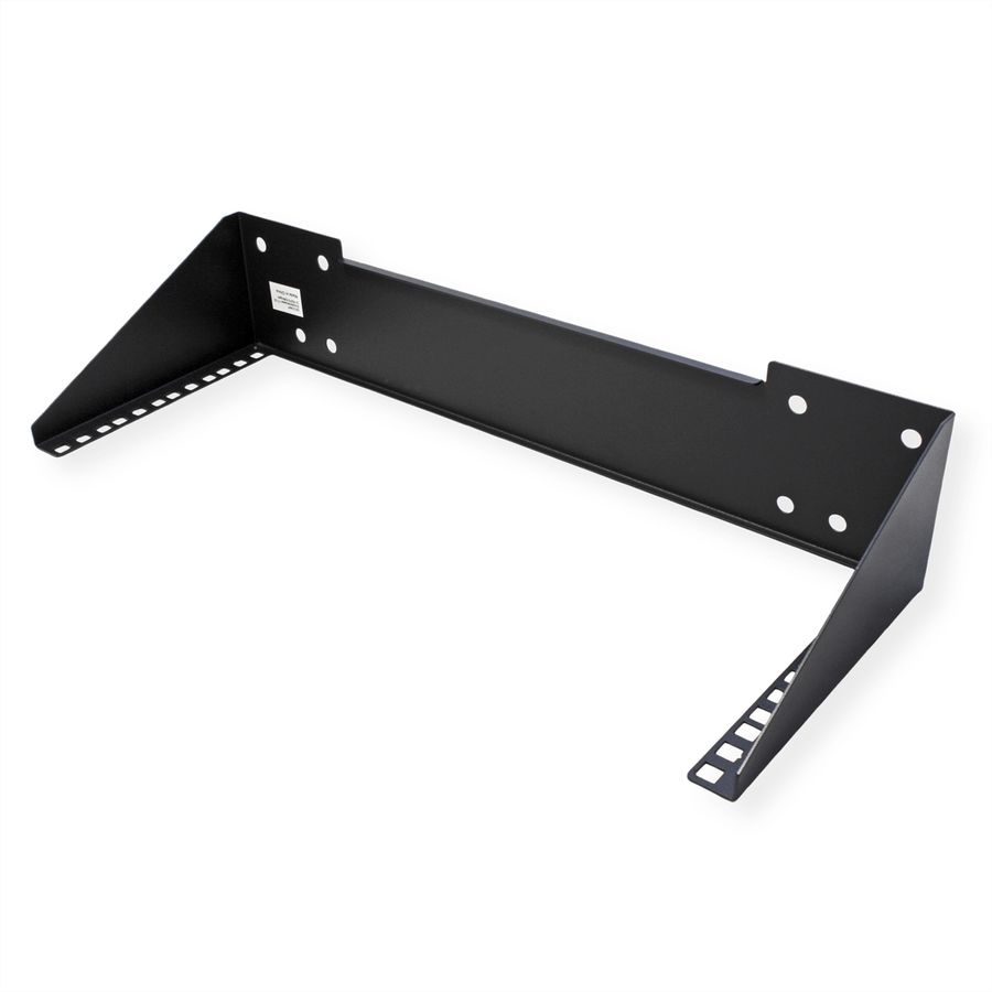 19" wand-/ondersteuningsbeugel, 4 HE, zwart