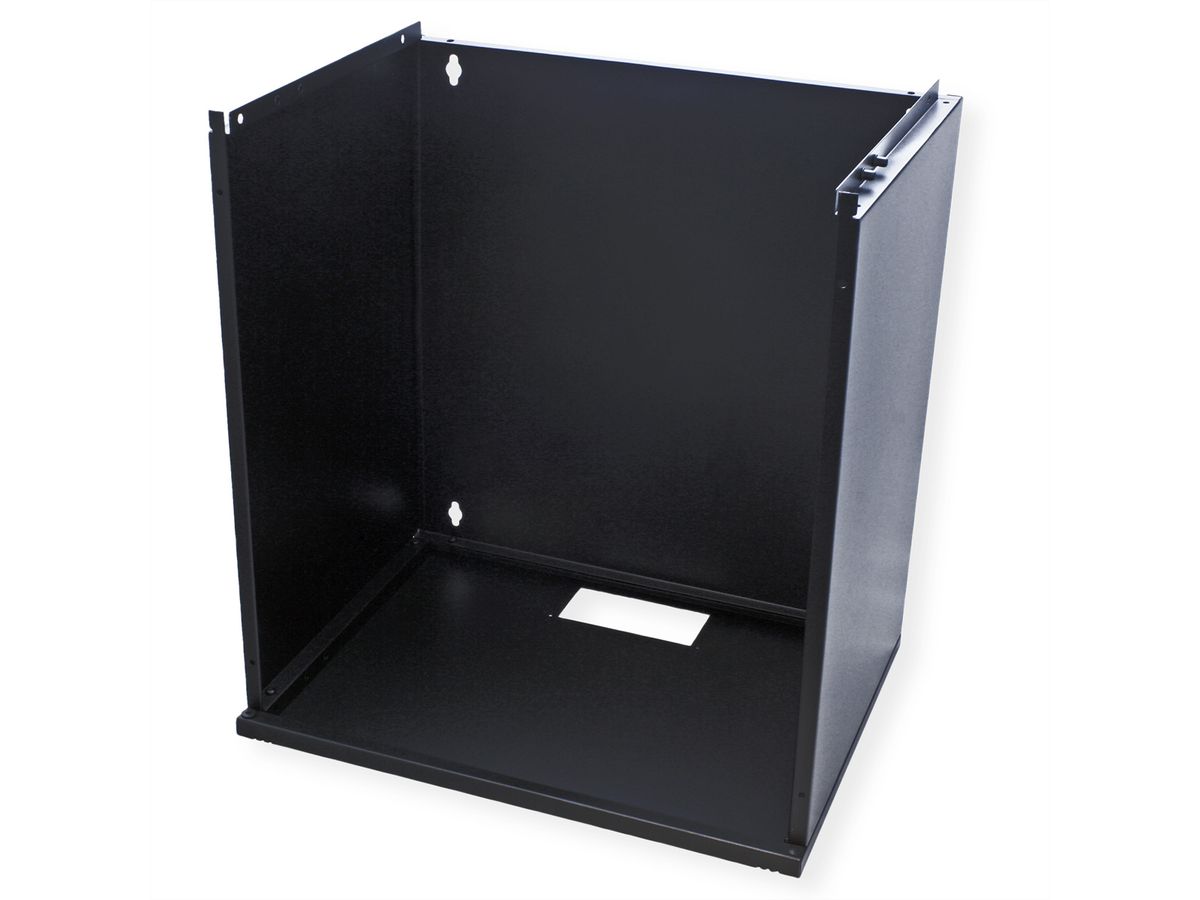 ROLINE 19-inch wandbehuizing Basic 12 U, 540x400 BxD Bouwpakket zwart