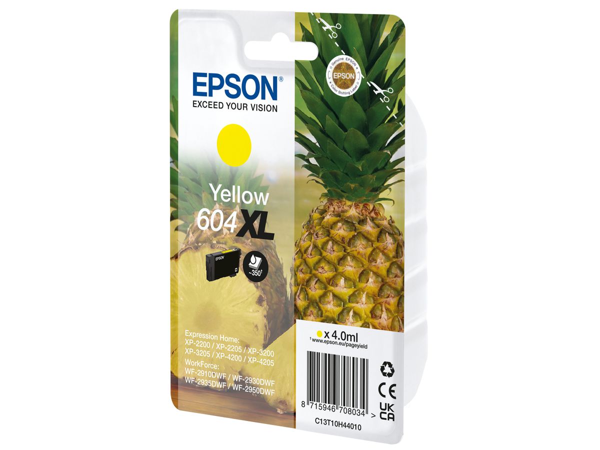 Epson 604XL inktcartridge 1 stuk(s) Origineel Geel