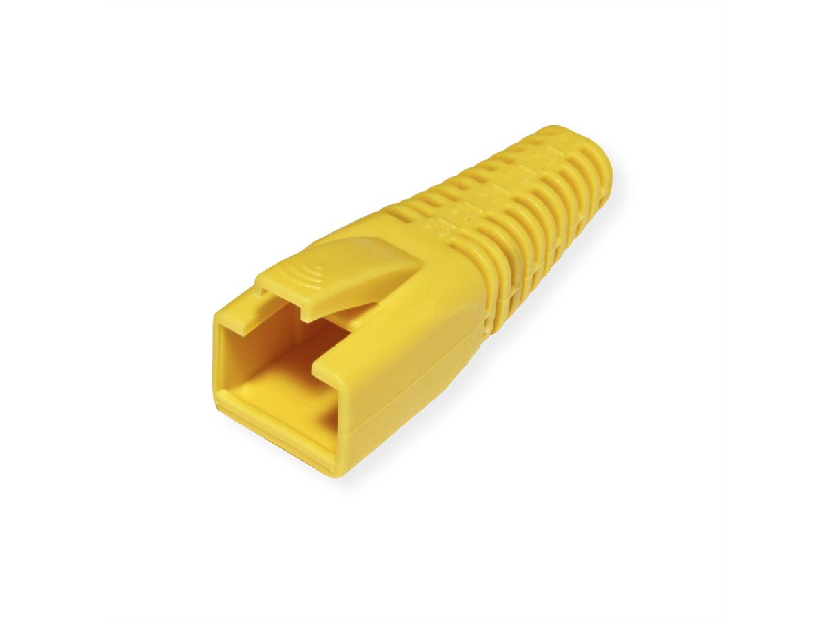 ROLINE Kink Protection Hood for RJ45, cuttable, 10 pcs., yellow