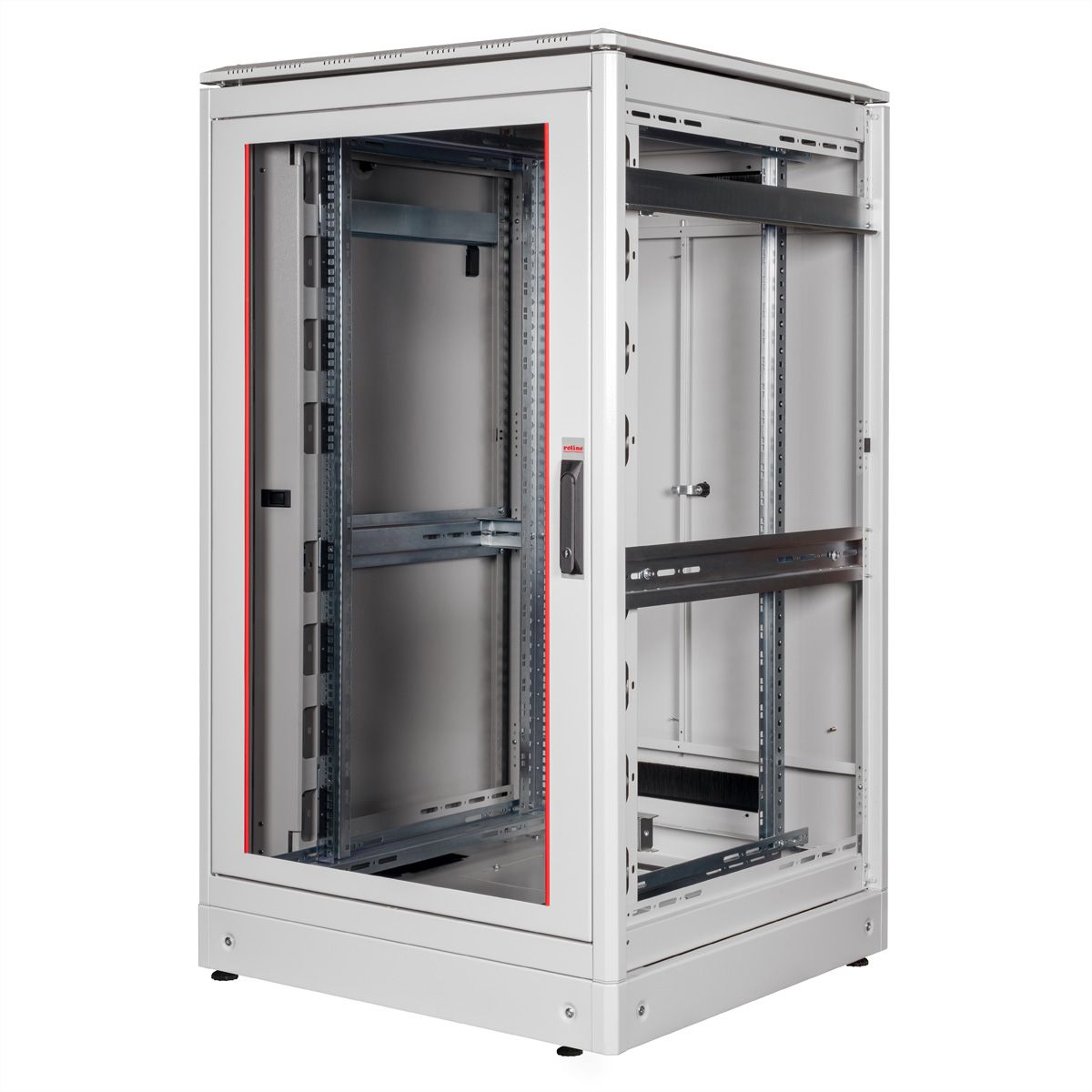 ROLINE 19-inch netwerkkast Pro 26 U, 800x800 BxD Glazen deur grijs