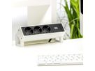 BACHMANN DESK2 3x earthing contact GST18, white