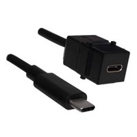 BACHMANN Keystone USB 3.1 coupling type C socket/plug, 0.5 m