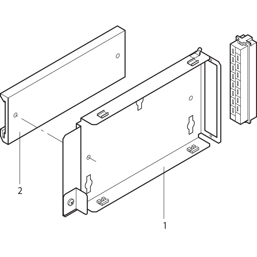 SCHROFF PSU Wandbevestiging voor 19" PSU