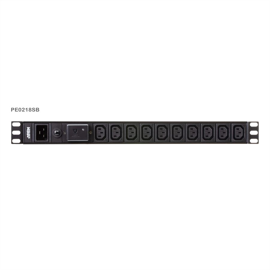 ATEN PE0218SG 1HE 16A 18-poorts basis PDU met overspanningsbeveiliging