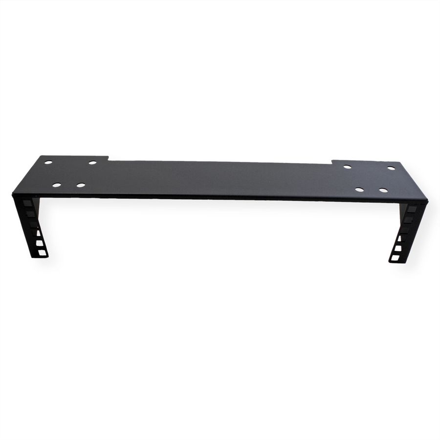 19" wand-/ondersteuningsbeugel, 2 HE, zwart