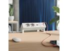 BACHMANN DESK2 white 2xP40, 1x USB C/C 45W L=0.2m RAL9010