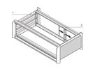 SCHROFF PropacPRO afbouwset achterkant voor EMC-afscherming, 3 HE