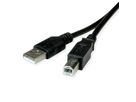 ROLINE RM USB 2.0 kabel, Type A-B, zwart, 1,8 m