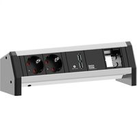 BACHMANN DESK 2x earthing contact 1x USB Charger 1x ABD, 0 m