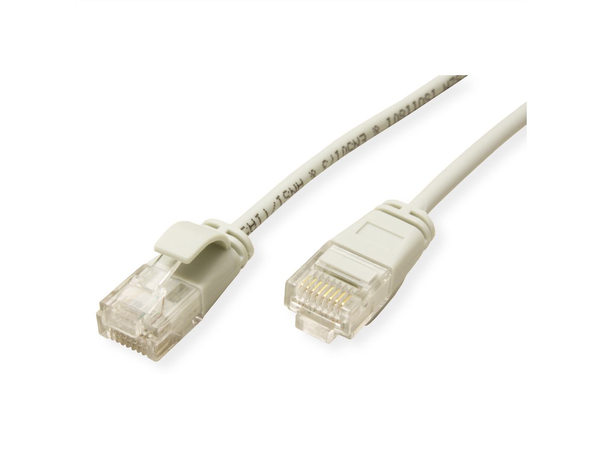 ROLINE UTP Data Center Patchkabel Cat.6A (Class EA), LSOH, extra dun, grijs, 1 m