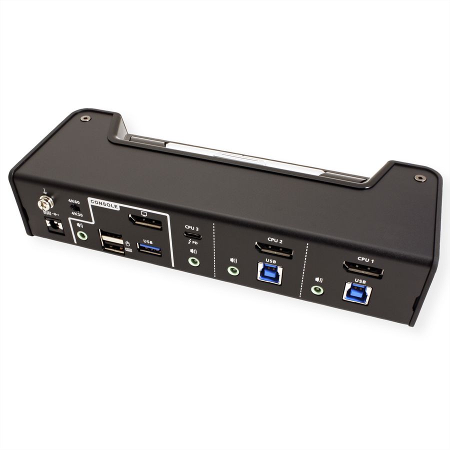 ATEN CS1953 3-poorts USB-C DisplayPort hybride KVM