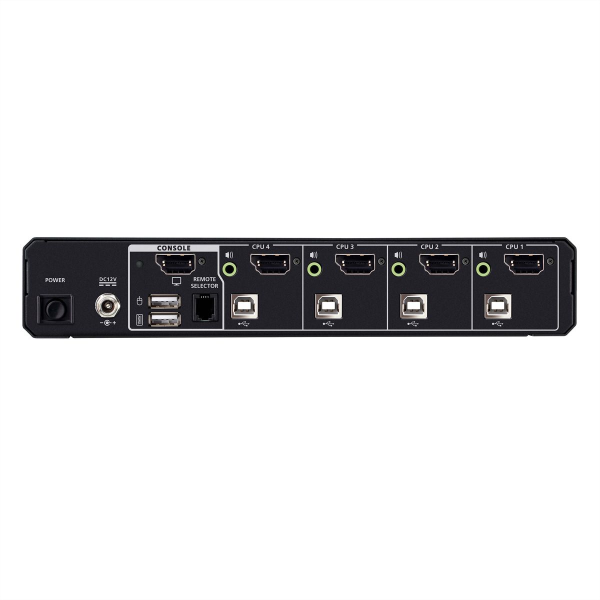 ATEN CS1184DPH4 4-poorts USB 5K DP/HDMI, Universele beveiligde KVM-switch voor één scherm