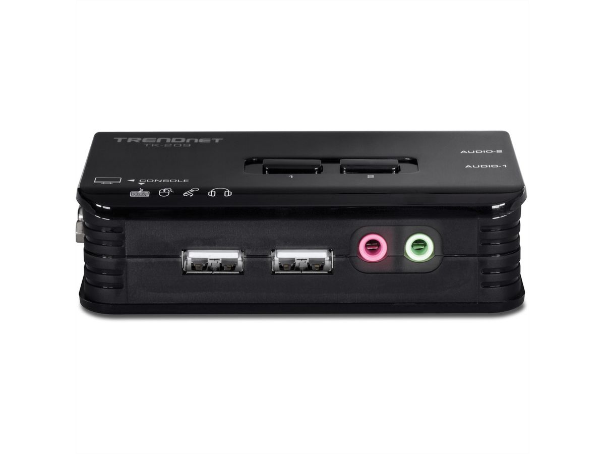 TRENDnet TK-209K KVM-switch 2-poorts USB-kit met audio