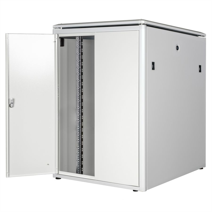 ROLINE 19-inch netwerkkast Pro 22 U, 800x800 BxD Glazen deur grijs