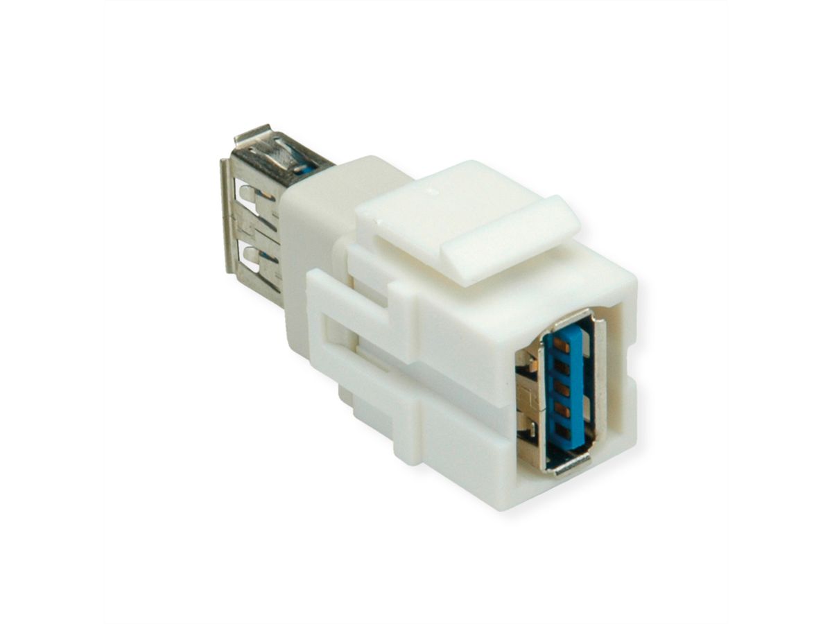 BACHMANN USB A/A 3.0 Keystone module white