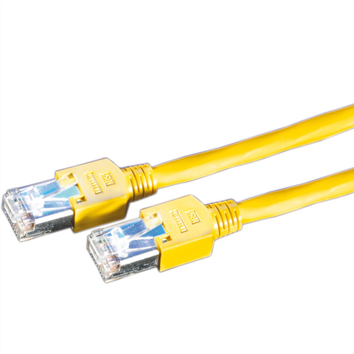 DÄTWYLER patchkabel Cat.5e (Klasse D) S/UTP, CU 5502 flex LSOH, Hirose TM11, geel, 0,5 m