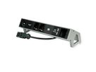 BACHMANN DESK2 1xIOTspot 2xprotective contact, USB Charger 1xABD 0.2m GST18, inox