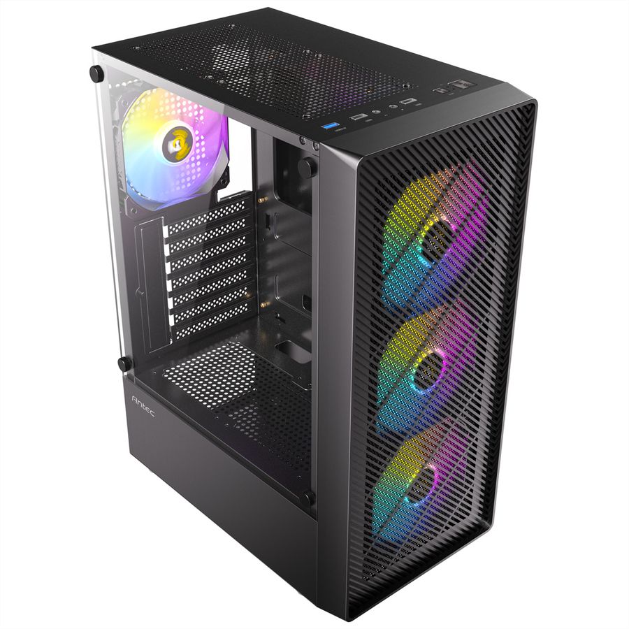 ANTEC AX26 RGB Elite PC case Midi Tower Gaming ATX, black