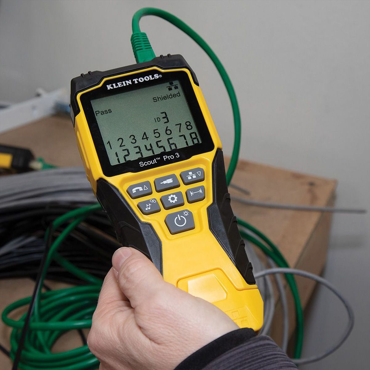 KLEIN TOOLS VDV501-853 Scout® Pro 3 (mit PoE-Test), mit Test-n-Map Remote Fernerkennungskit