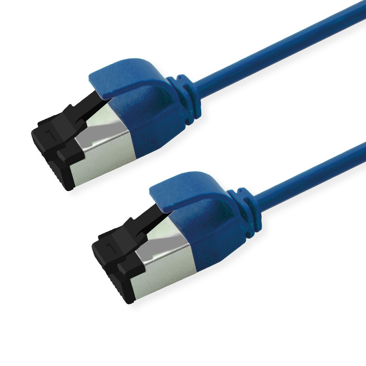 ROLINE S/FTP (PiMF-) patchkabel Cat.8 (Klasse I), LSOH, extra dun, blauw, 2 m