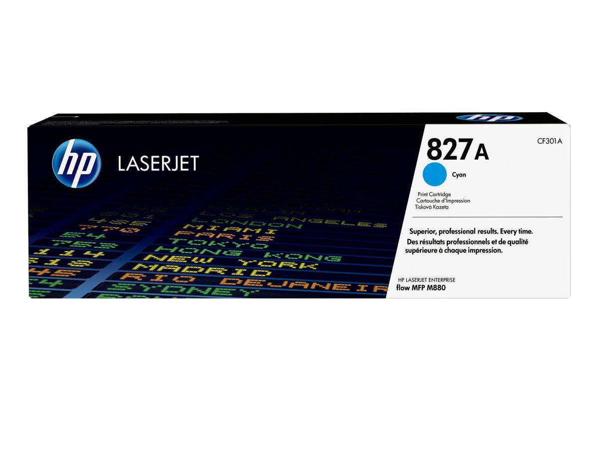 HP 827A Cyan Original LaserJet Toner Cartridge