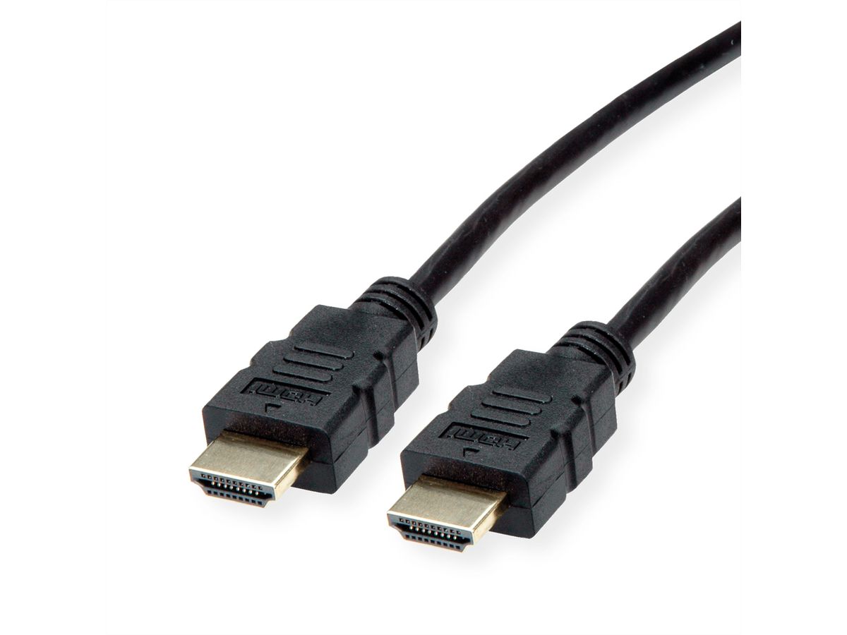 ROLINE HDMI High Speed kabel met Ethernet, TPE, zwart, 3 m