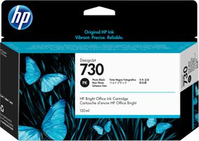 HP 730 zwarte DesignJet fotoinktcartridge, 130 ml