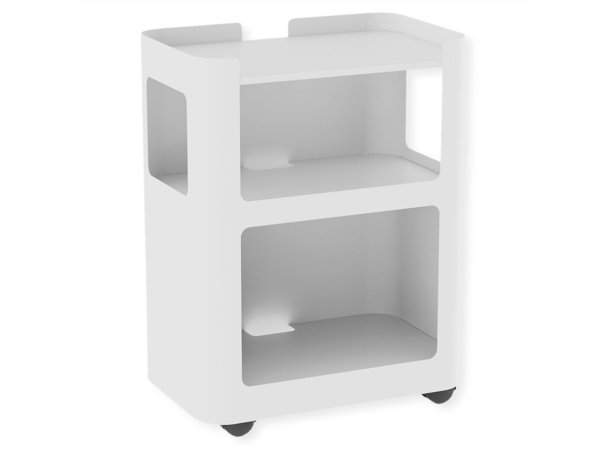 VALUE Verrijdbare en open kast, wit